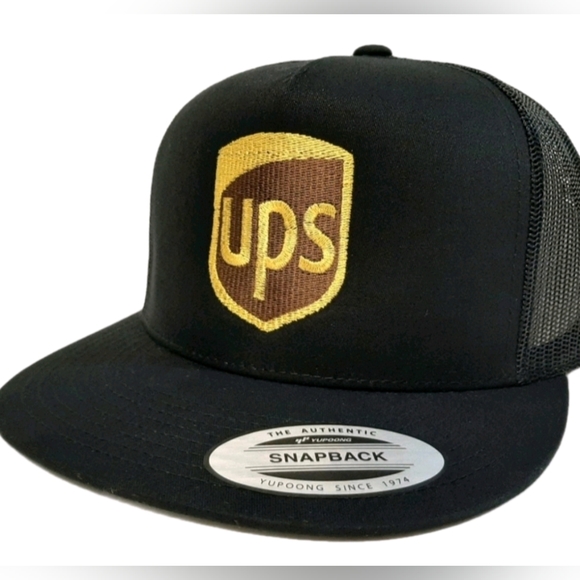 UPS United Parcel Service Embroidered Logo Trucker Hat Cap Package Delivery Pers
